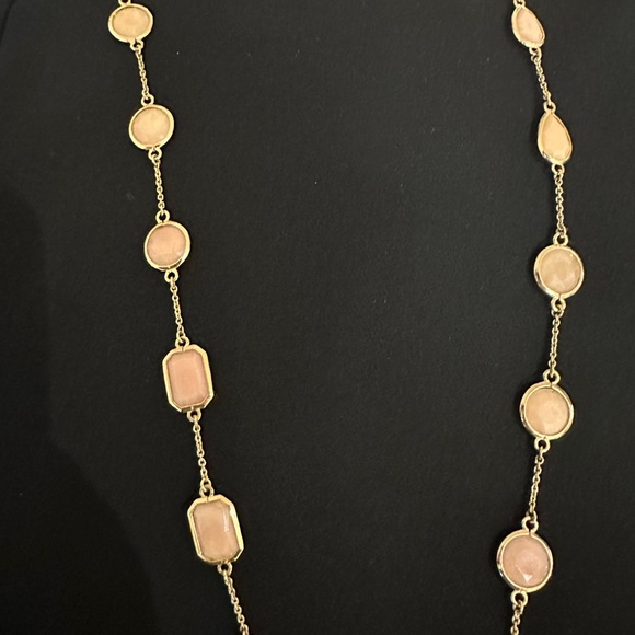 Kate Spade long gem necklace in light pink - Picture 6 of 10